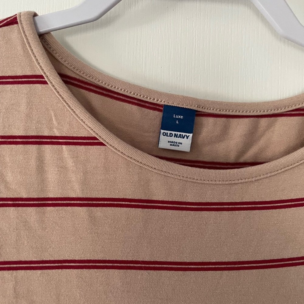Old Navy Luxe 3/4 Striped Tee - Picture 2 of 3